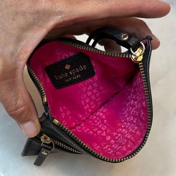 Kate Spade Pebbled Leather Clutch Wristlet - Picture 12 of 14